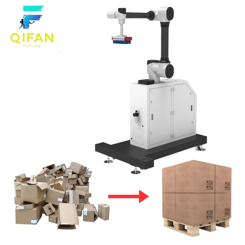 Collaborative Robot Palletizer for Warehouse Automation with Safety Sensors