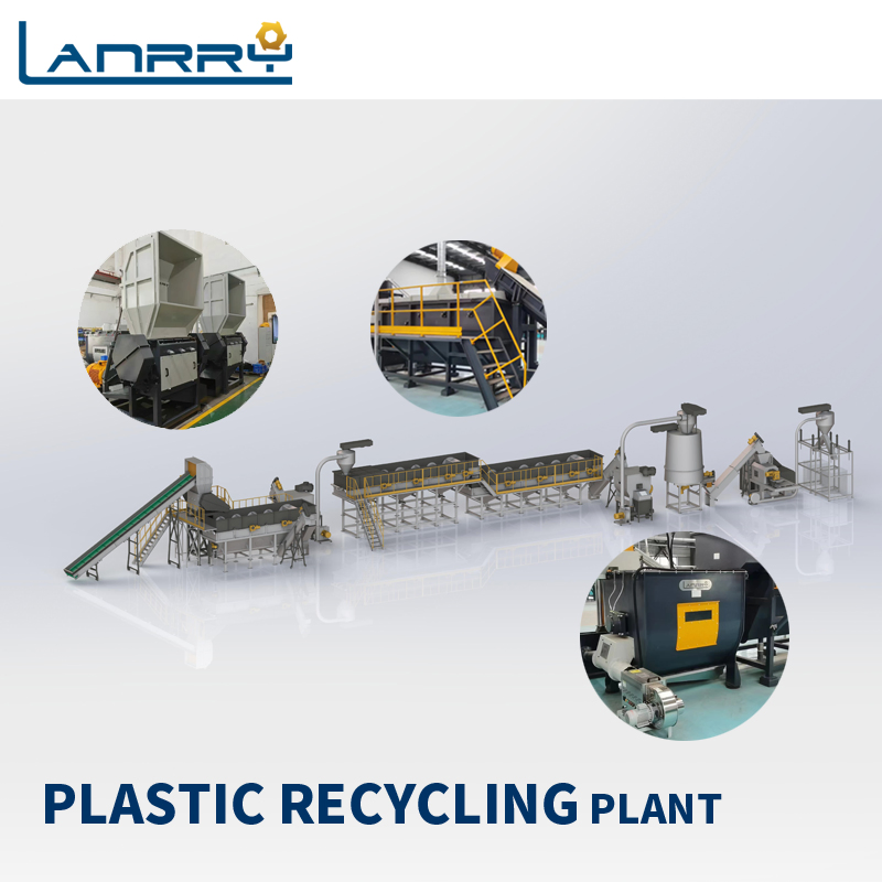 Complete Plastic PP PE Film LDPE Agricultural Film Washing Recycling Line Shredding Washing Drying Machine