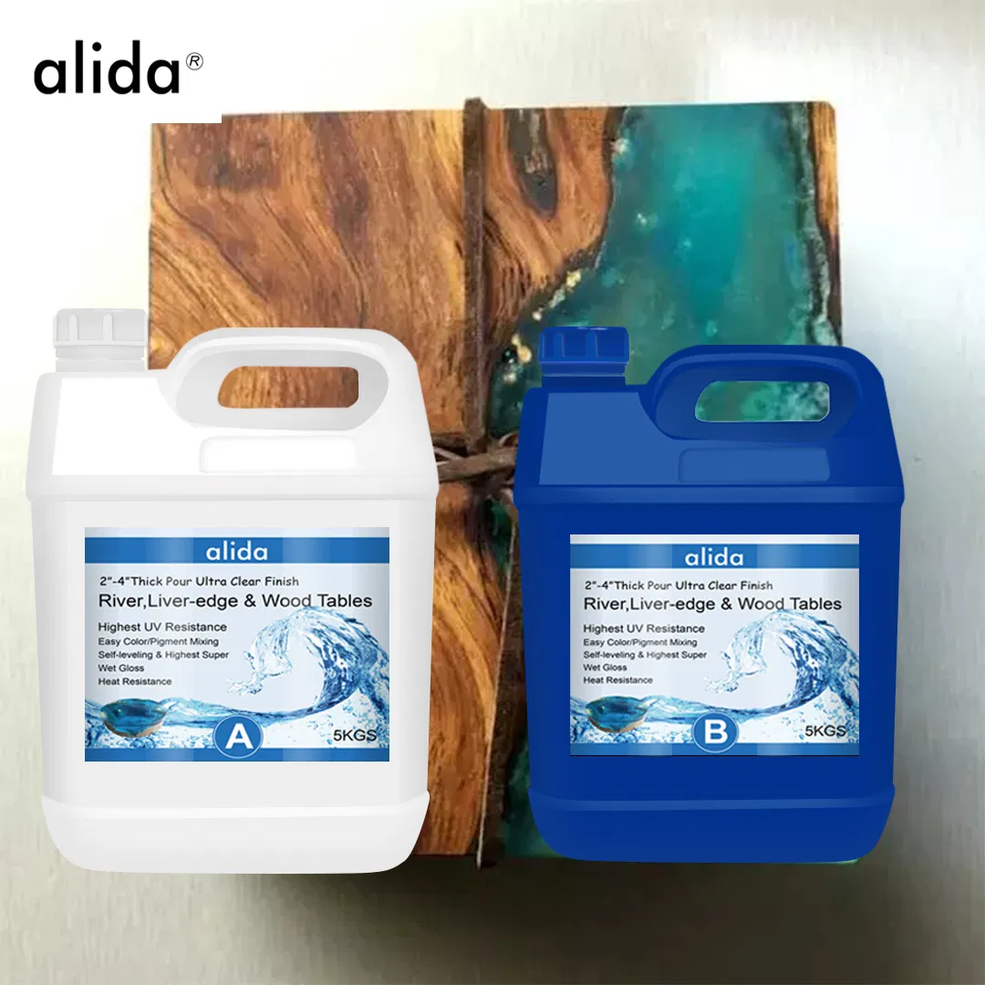 Clear Liquid Casting Epoxy Resin for Wooden Coffee Table
