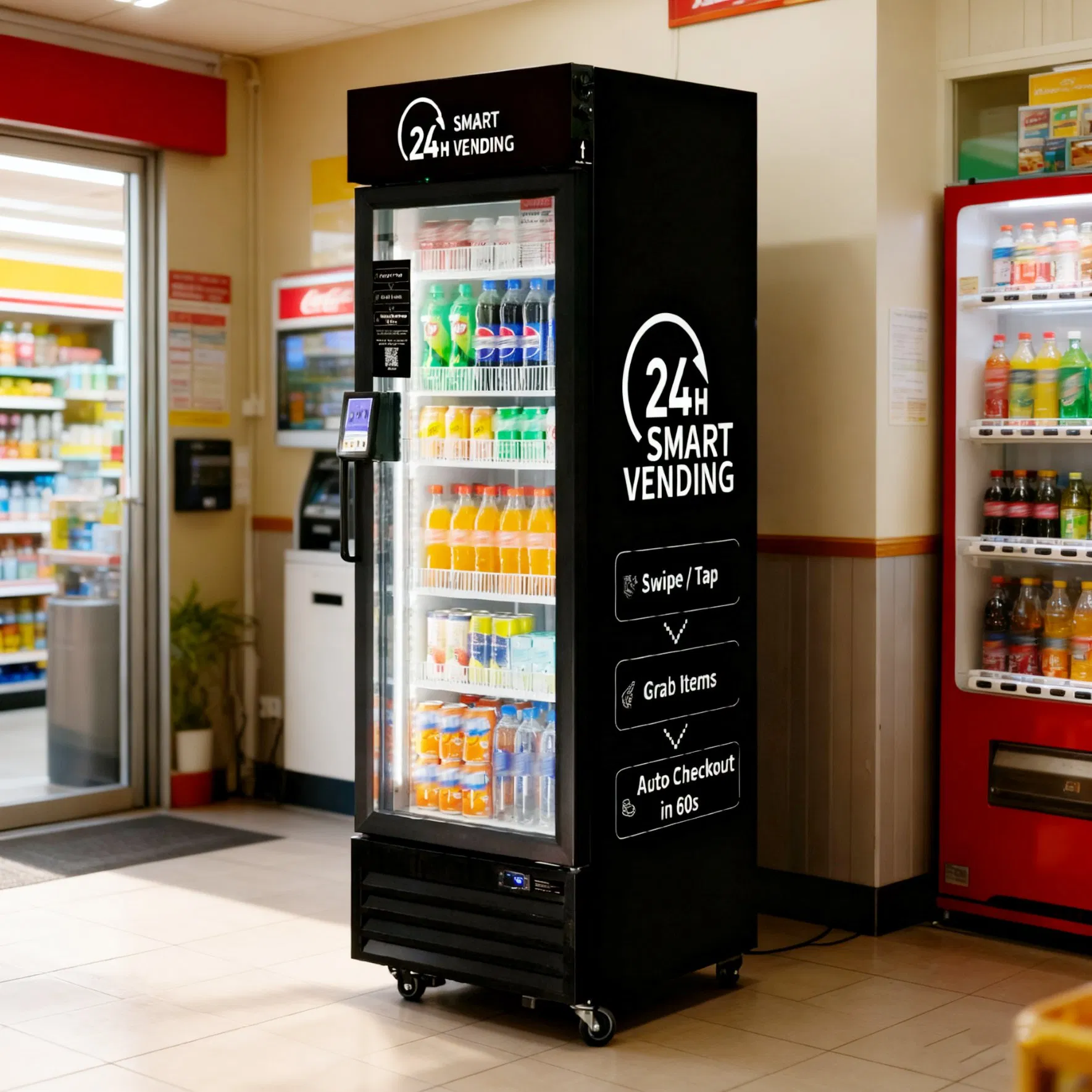 Smart Combo Vending Machine for US with ETL/FCC Certification