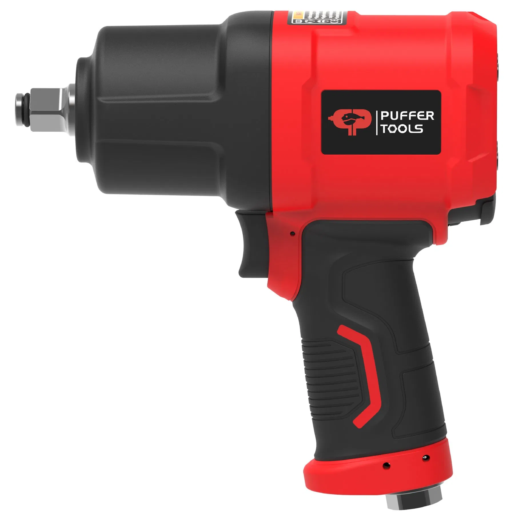 Puffer PT-1306 1/2 in Drive 1800nm Torque Pneumatic Air Impact Wrench Gun