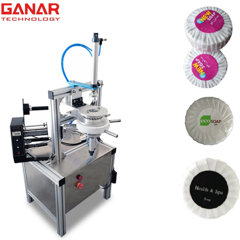 Halbautomatische Seifen-Faltverpackungsmaschine für runde Seifenverpackungen