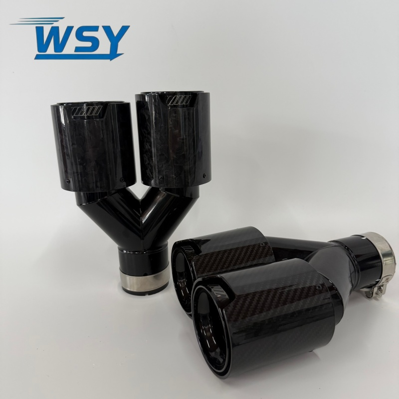 Großhandelspreis Doppel 93mm Auslass Carbonfaser Auspuffblenden für B*MW