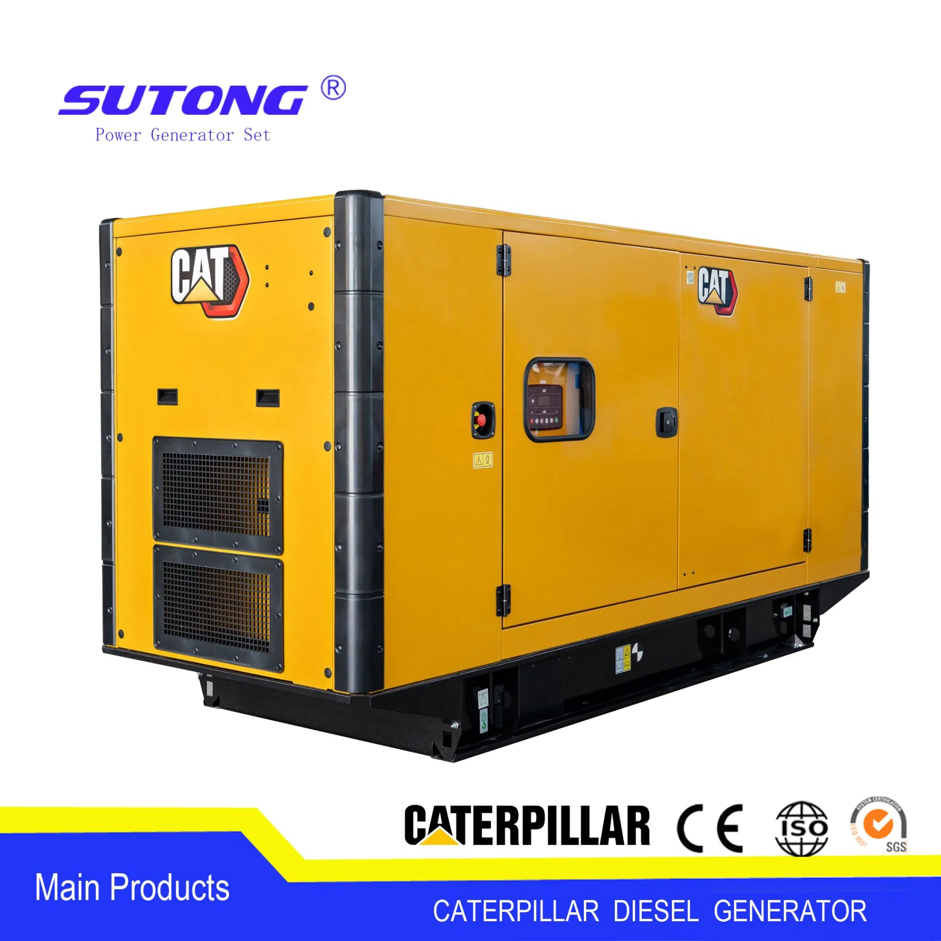 Cat 50Hz Three Phase 200kw 250kVA Standby Power Caterpillar C7.1 Diesel Generator Set