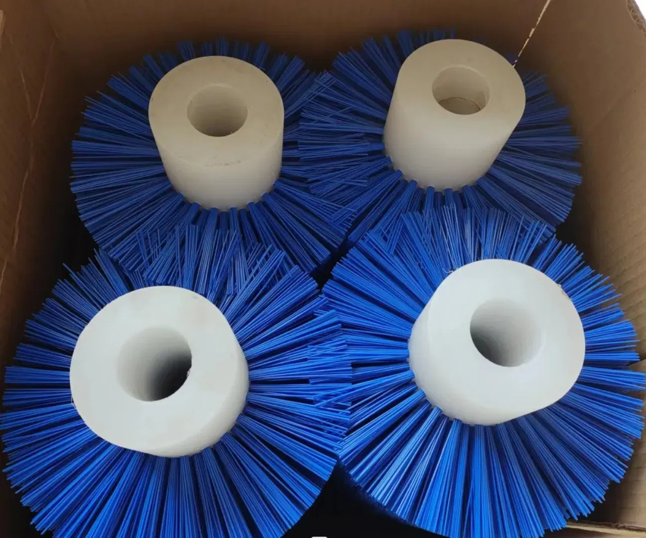 Wear Resistant Blue Nylon Industrial Cleaning Roller Brush for Surface Washing