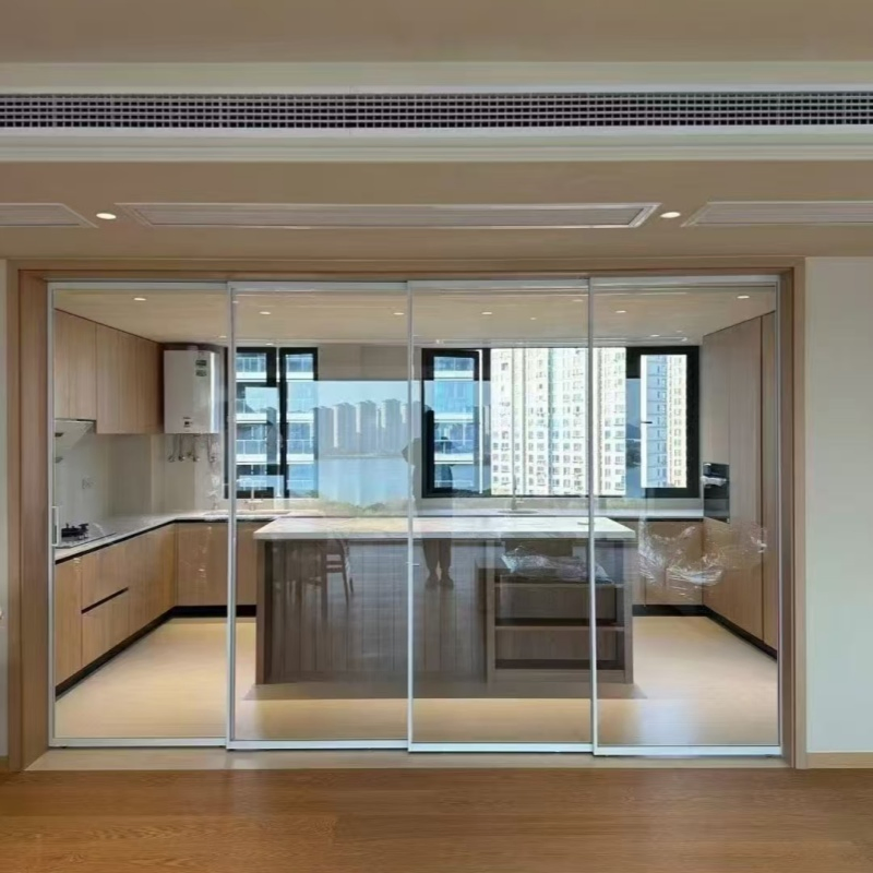 Sliding Glass Door with Tempered Safety Glass for Patio Balcony Living Room