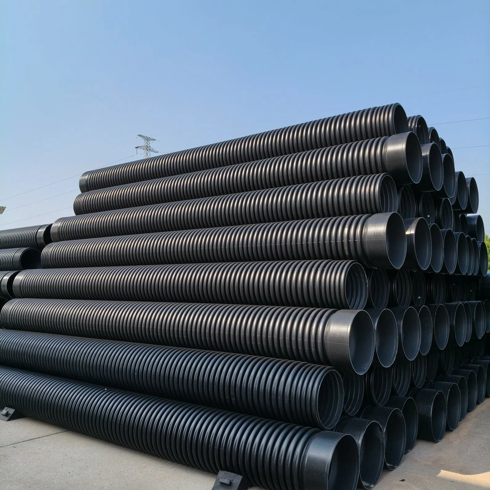 Heavy-Duty Double-Wall HDPE Corrugated Pipe for Industrial Use