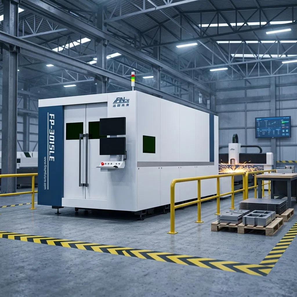 Fincm 6kw Fiber Laser Sheet Metal Cutting Machine CNC