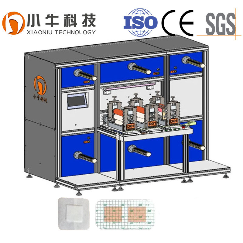 Simple Small Rotary Die Cutting Machine for Tracheostomy Dressings Non-Woven Dressings Medical Dressings