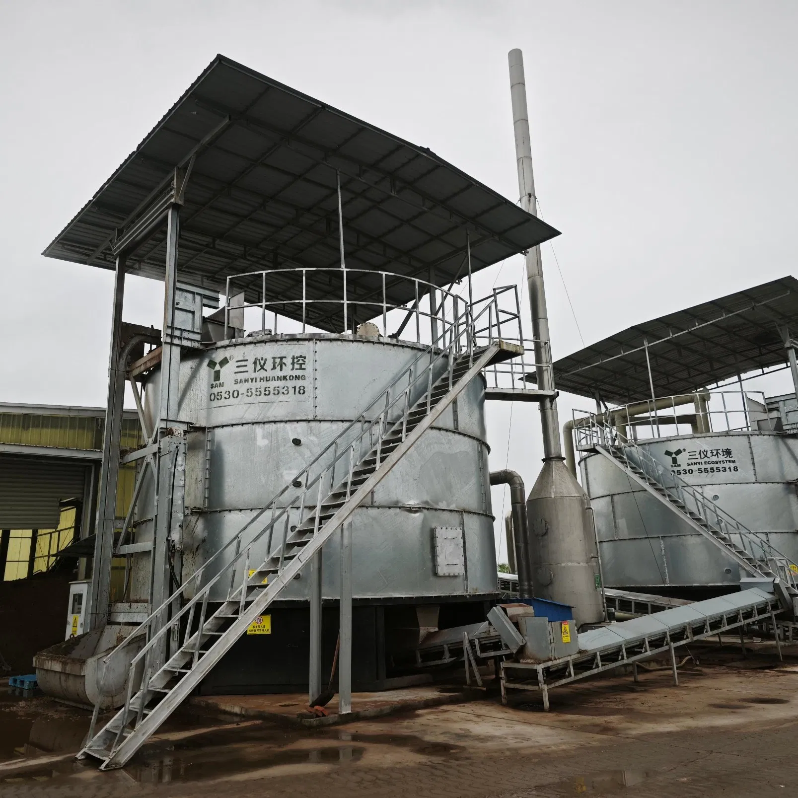 Large Capacity Compost Fermentation Tank for Organic Waste