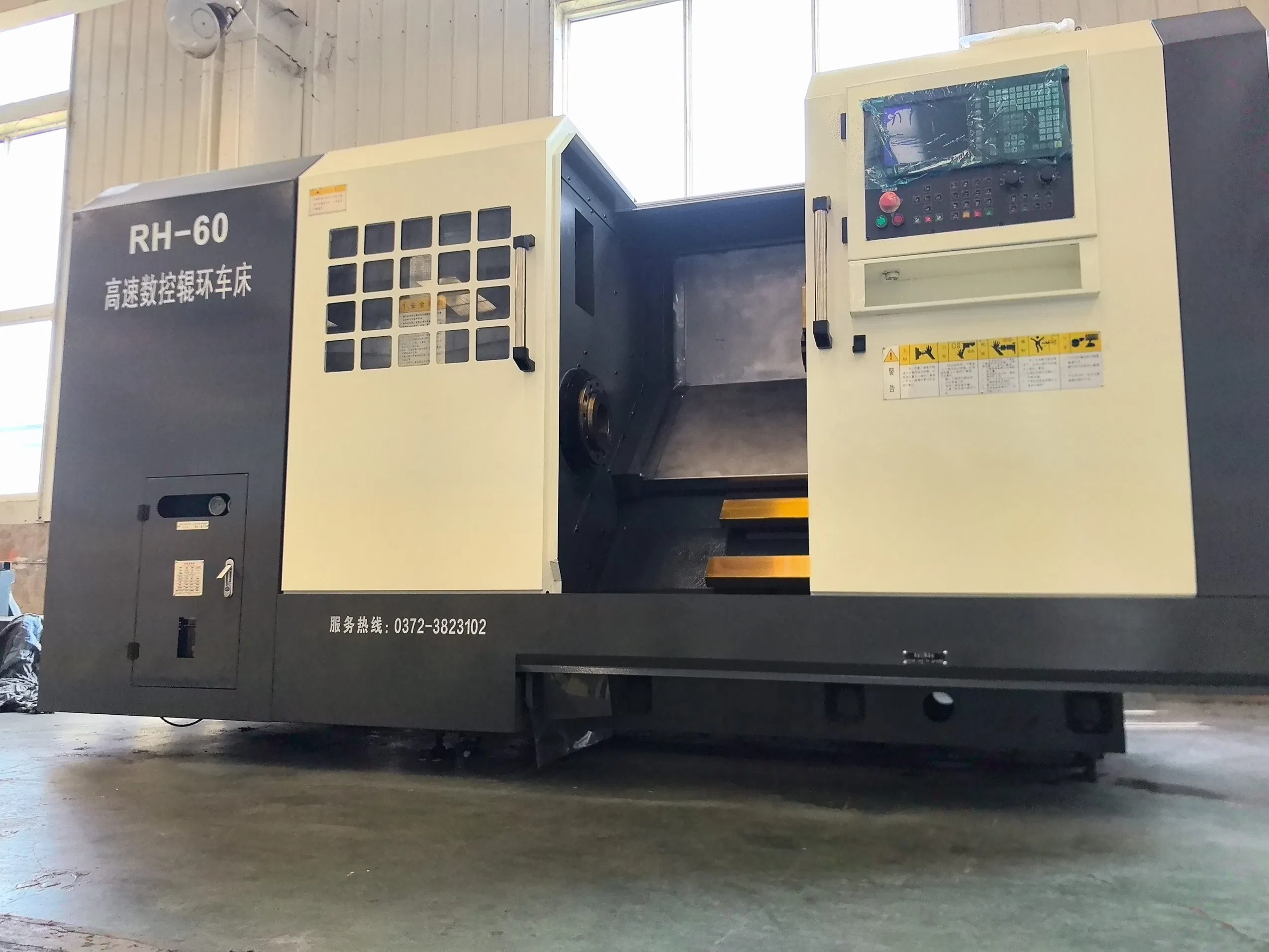 Professional CNC Roll Turning Lathe for Roll Ring High Speed Turning