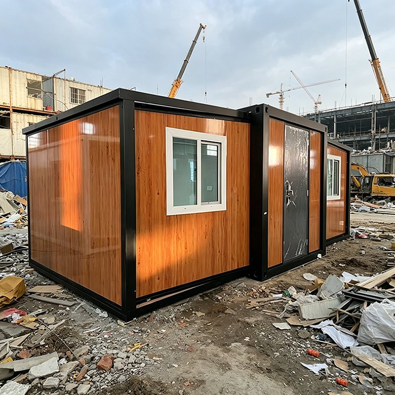 Kabine Fertighaus Außenbereich 10FT Containerhaus Wohnhaus Falthaus zum Wohnen