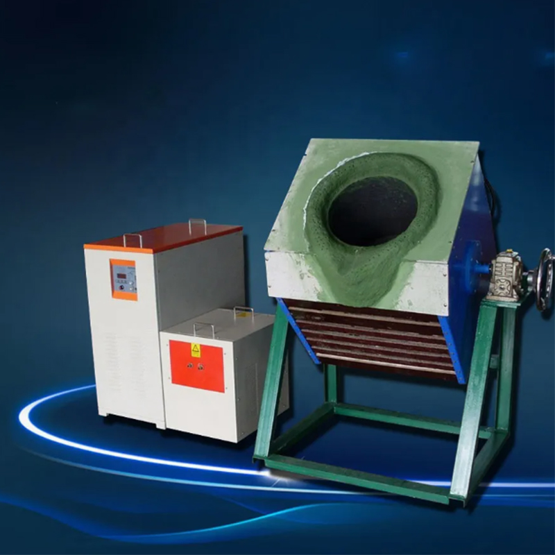 Electric Induction Melting Furnace for Scrap Metal Smelting - 50kg to 200kg Capacity