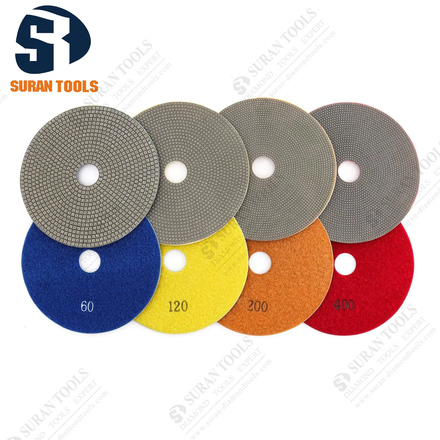 4" 100mm Electroplated Diamond Polishing Pads for Tile Ceramic Glass Stones