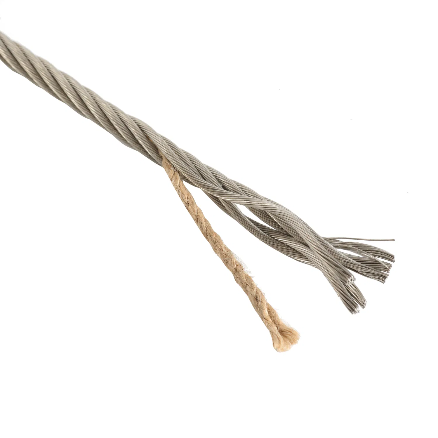 Câble en acier inoxydable 304 6x7+FC 6x7+PP gainé