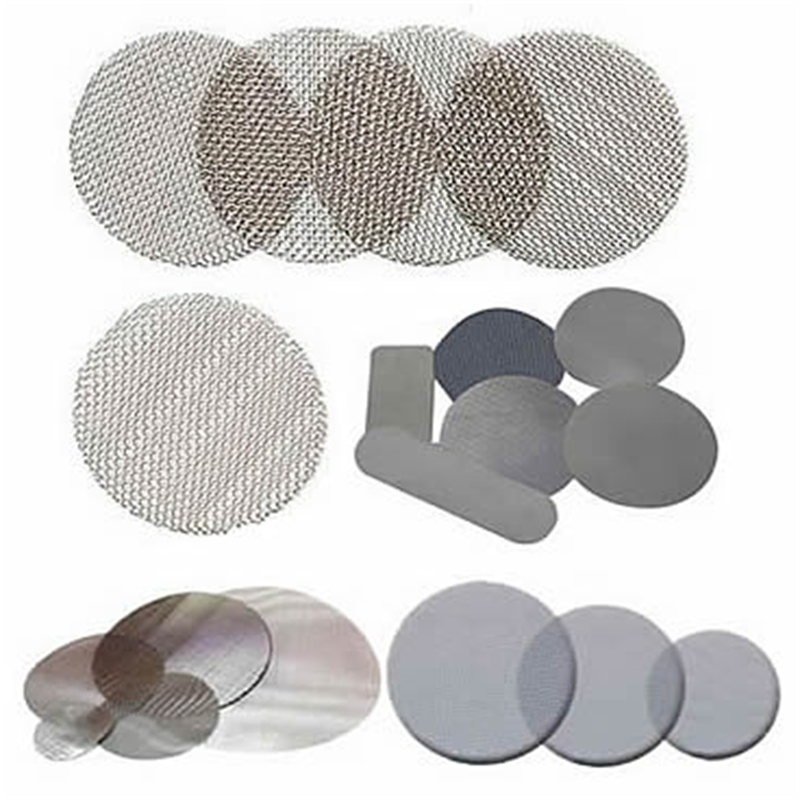 Edelstahl-Kupfer-Extruder-Öl-Luftfilter-Drahtgewebe-Packung-Siebscheibe