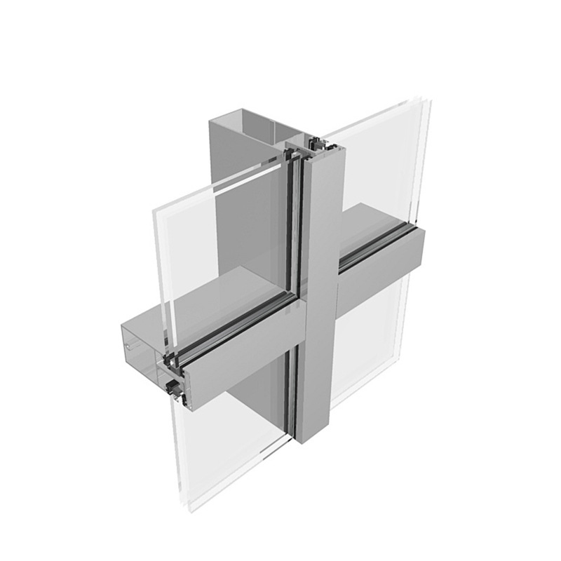 ISO 9001 Aluminum Profiles Curtain Wall