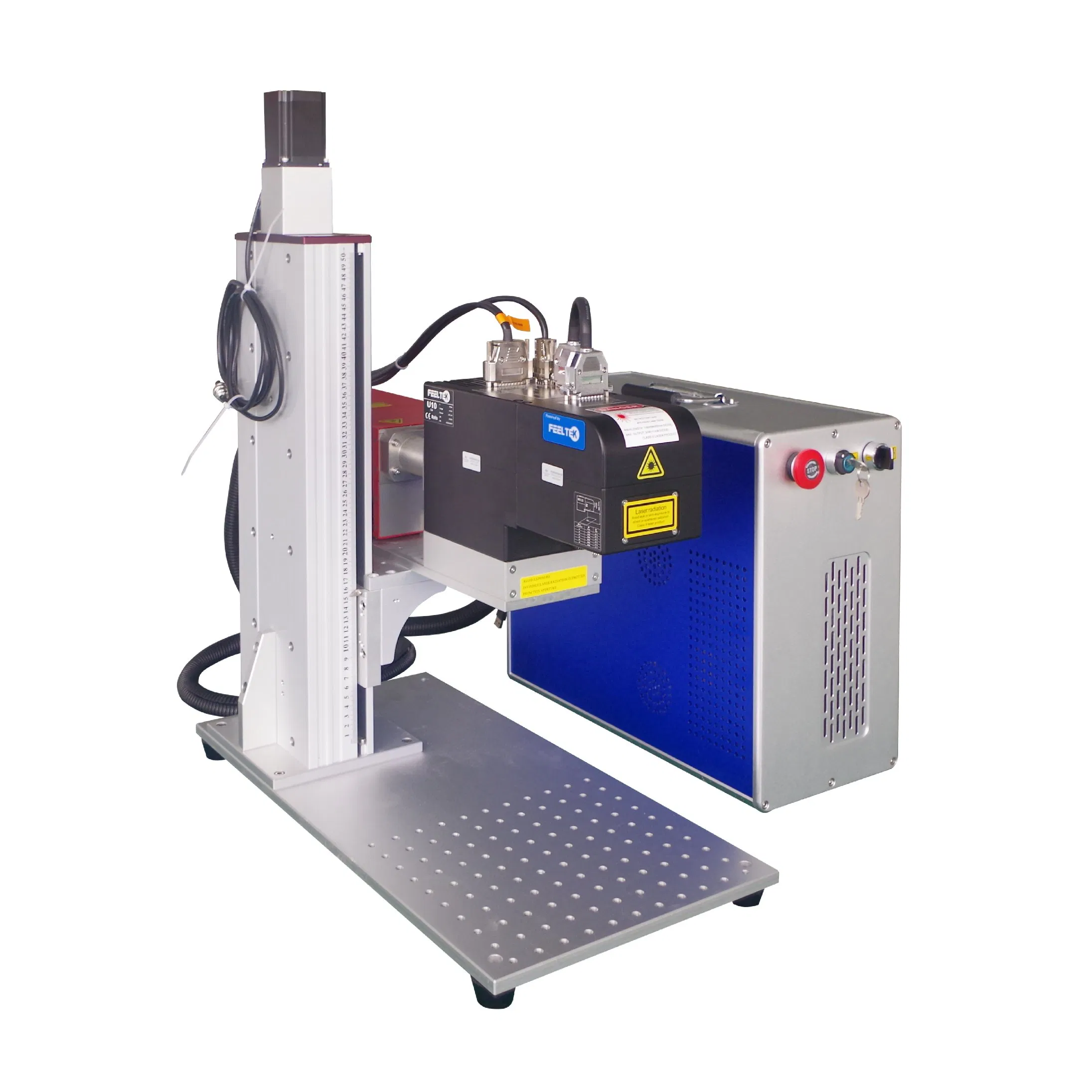 100W 3D Fiber Laser Marking Machine for Metal Parts with Custom Logo Engraving