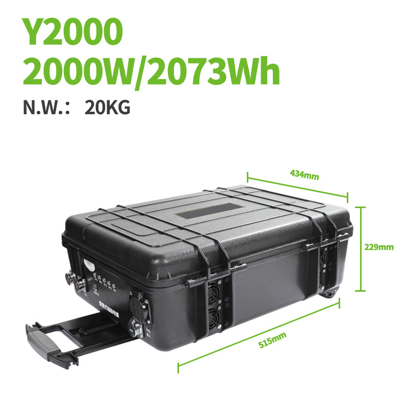 Stazione di alimentazione portatile da esterno 2000W 2073Wh per campeggio