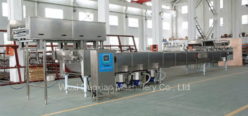 Máquina de línea de producción de helados de hielo de colores 12000 piezas por hora