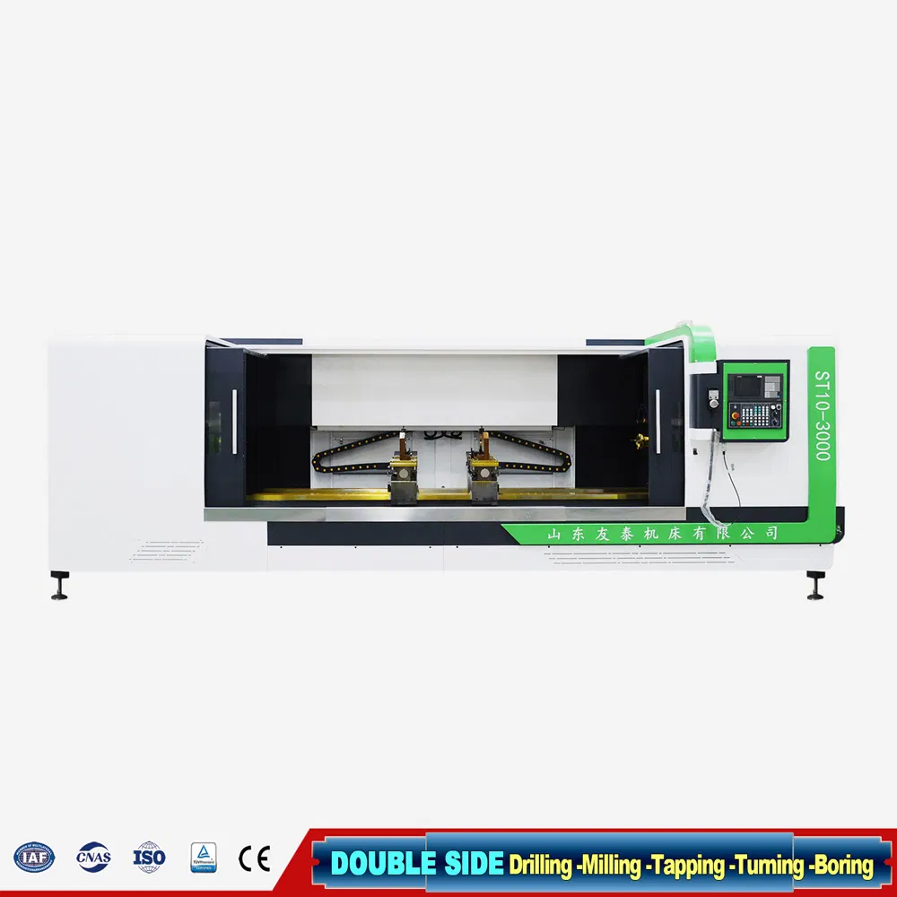 Multi-Spindle CNC End Face Milling Machine with Center Hole Drilling Double Sided
