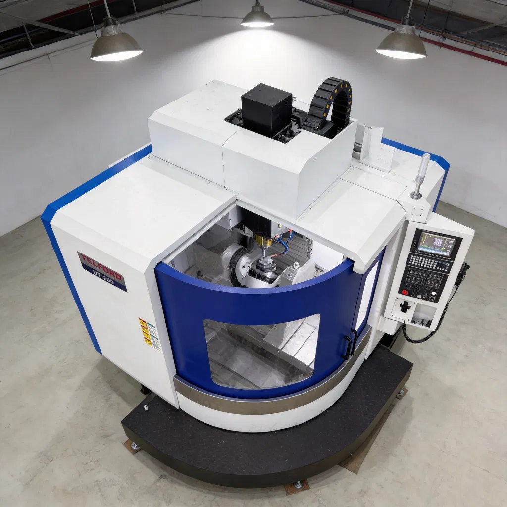 Centro di fresatura CNC a 5 assi UT-380 a mandrino singolo di precisione per parti complesse