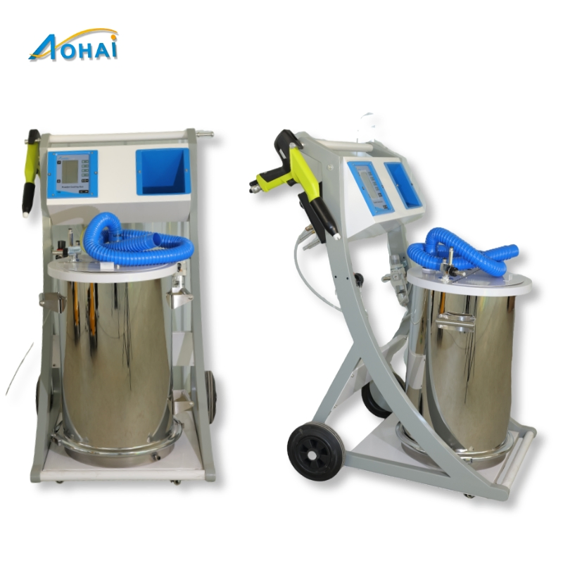 Manual Electrostatic Powder Coating Machine Dual System Coating Sprayer Gun Metal Powder Coating Equipment
