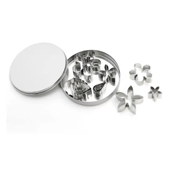 Food Safe Stainless Steel Cookie Cutter Decoration Shapes Baking Set 12-Piece