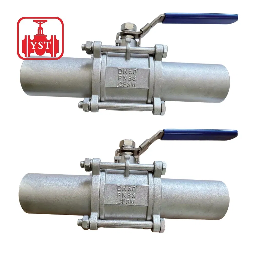 Stainless Steel Long Extended Weld Ball Valve 1/4"-4" 3PC