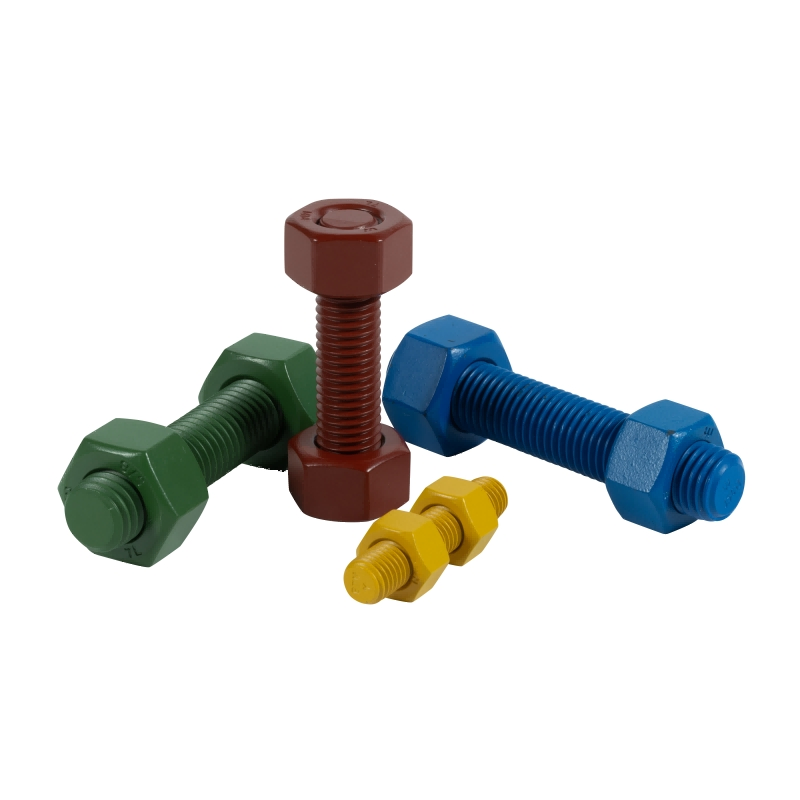 SS32706 SS660 B7 L7 L43 Galvanized Zinc H.D.G Thread Rod PTFE Xylan1424 Stud Bolts