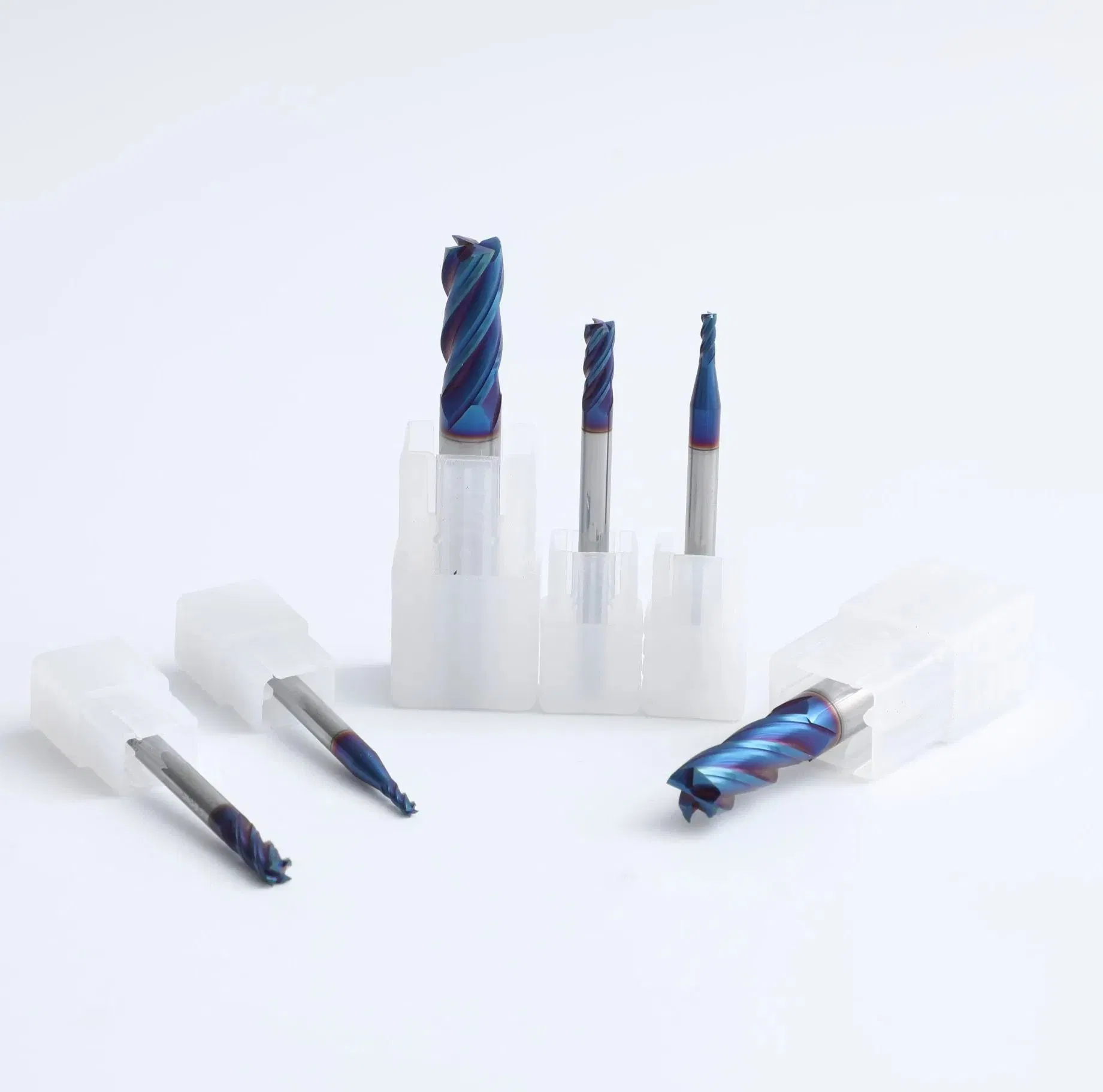 65HRC 4 Flutes Cutting Tools Solid Carbide Square Flat End Mill for Steel