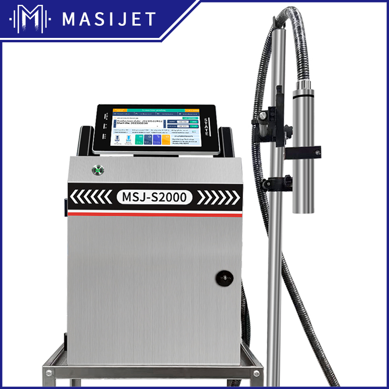 Continuous Inkjet Printer Automatic Grade CE Certified for Flex and Egg Printing Materials