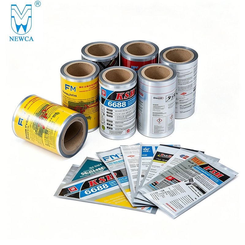 Industry Grade Printed Soft 4 Layers Aluminum Foil Roll for Sealant and Adhesive Packaging