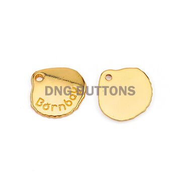 Decorative Gold Plated Brass Metal Plates for Garment Clothing