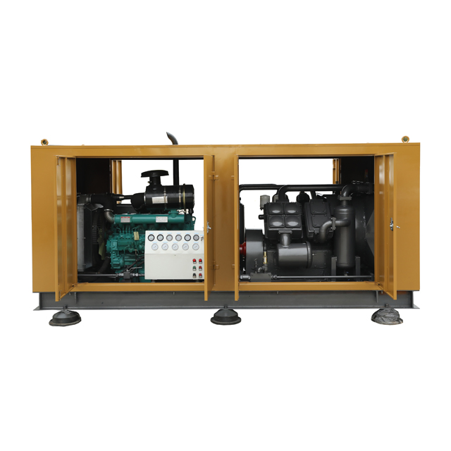 Industrial Middle High Pressur Reciprocating Piston Air Compressor Machine with 55kw/75kw Diesel Gasoline Motor 40bar 60bar 100bar 150bar 250bar