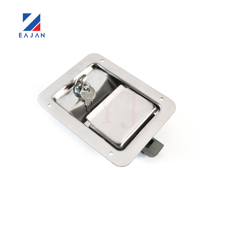 Poignée en T en acier inoxydable, serrure de porte à palette de haute qualité pour la sécurité des camions et remorques