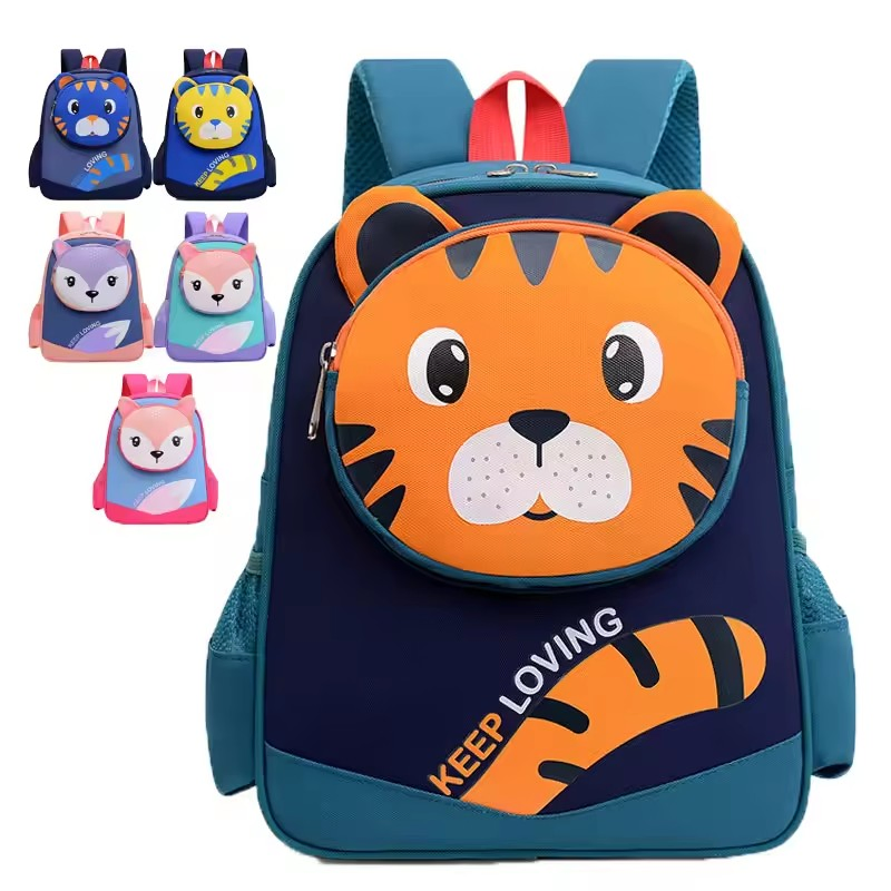 Zaino per Asilo e Scuola Primaria, Carino Cartone Animato per Bambini e Bambine