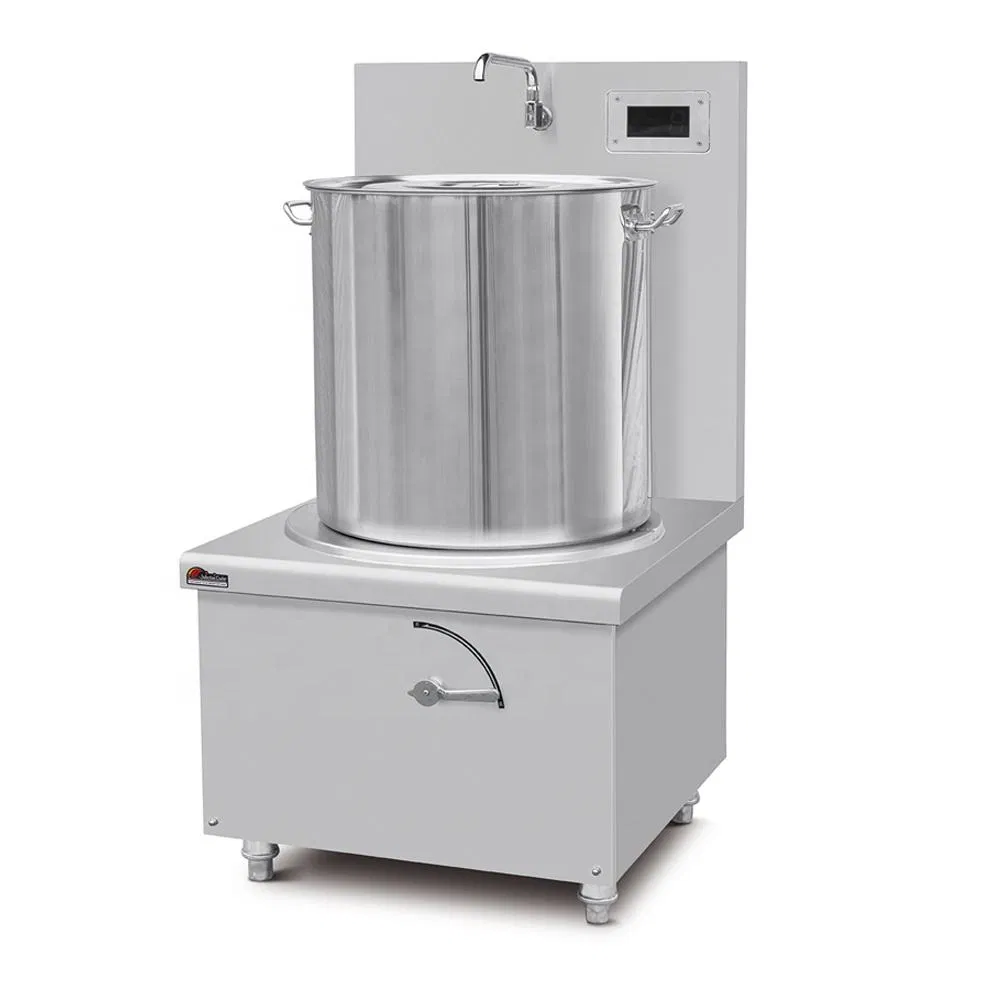 Marmite à soupe basse à induction commerciale 8 15kw ragoût de bœuf mijoteuse cuisinière chaudière bouillon industriel machine de cuisson de bouillon d'os