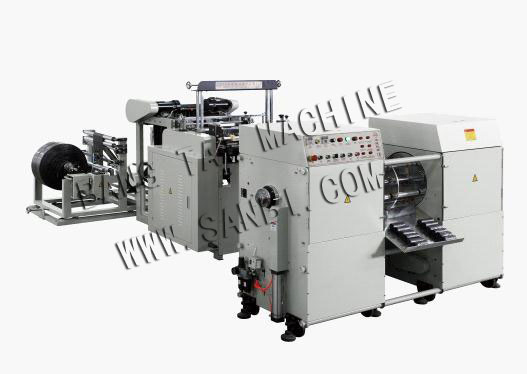 Automatic Garbage Bag Making Machine with Coreless Winder