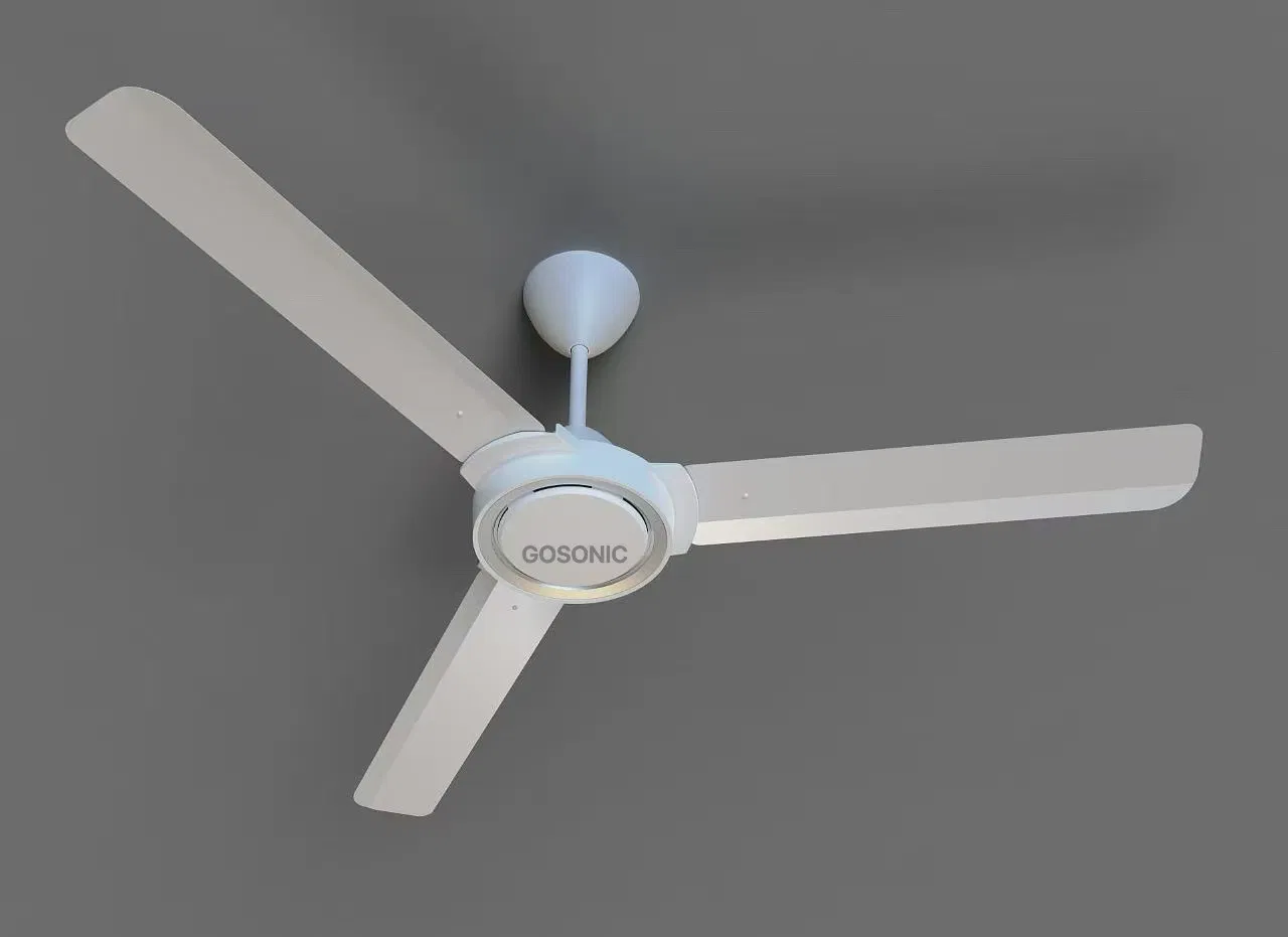 Ventilateur de plafond électrique solaire rechargeable à grande capacité avec panneau solaire