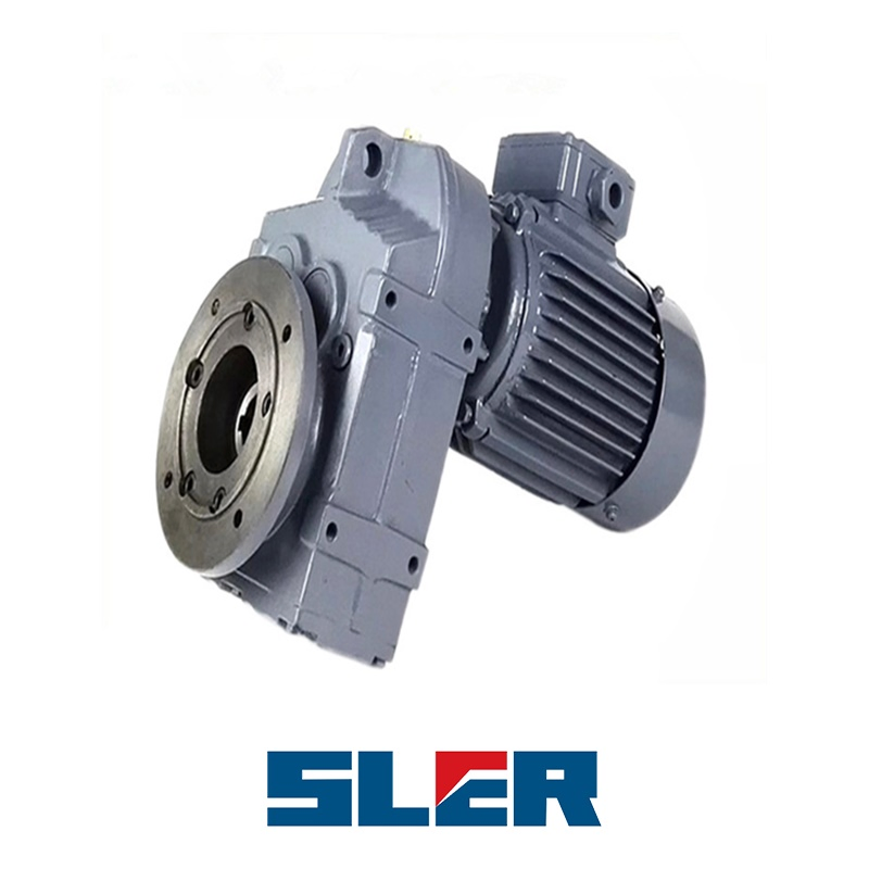 Solid Shaft Flange Mounted F57 Series Helical Geared Motor Gear Speed Reducer