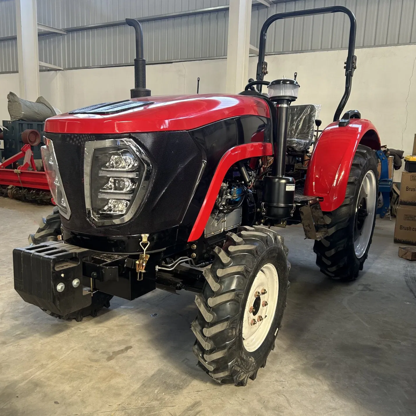Hanye Produced Yto Brand 50HP 4WD Diesel Agricultural Farm Wheel Tractor
