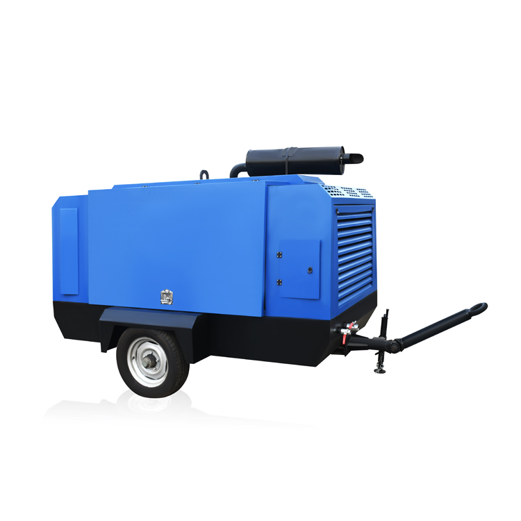 55kw 10bar Compresor de aire portátil de motor de gasolina/diésel, compresor de aire de tornillo rotativo tipo scroll, precio de fábrica, piezas industriales, equipo de construcción