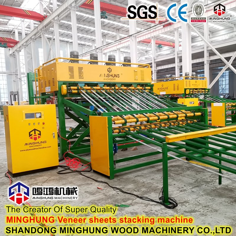 Automatic Vacuum Veneer Stacker Machine for Sorting Wood Veneer Connect Veneer Peeling Machine