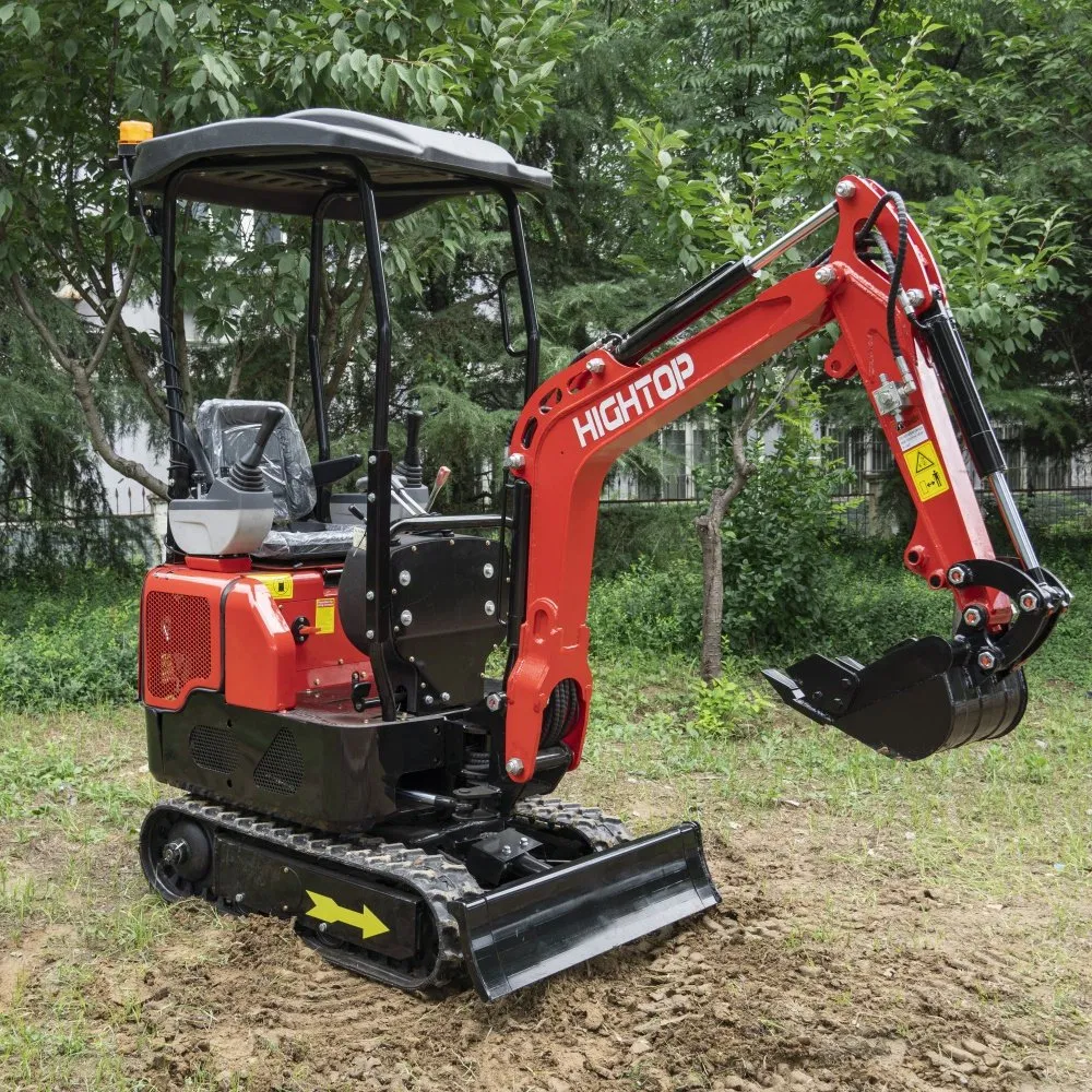 1 Ton Mini Excavator HT10 Closed Cabin Euro V Emission Engine
