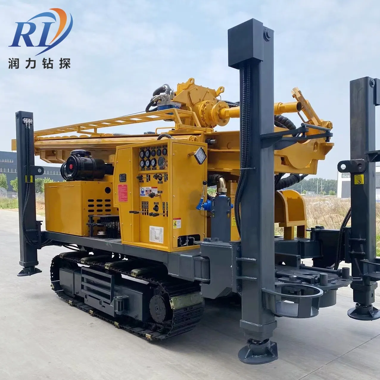 Chinese Made Diesel 500 Meter Deep Water Well Drilling Machine