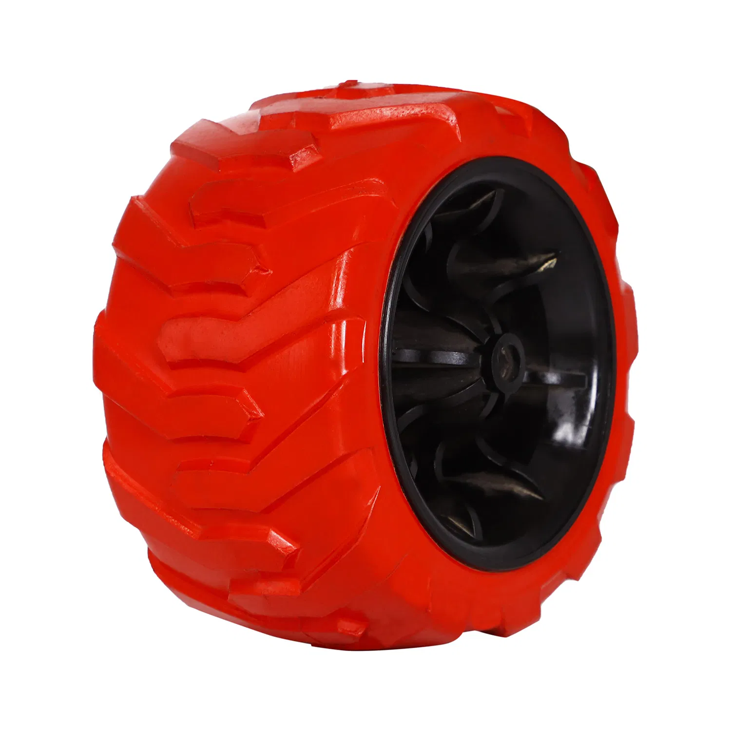 Chariot de plage pliable 7x4 pouces avec roue en mousse PU