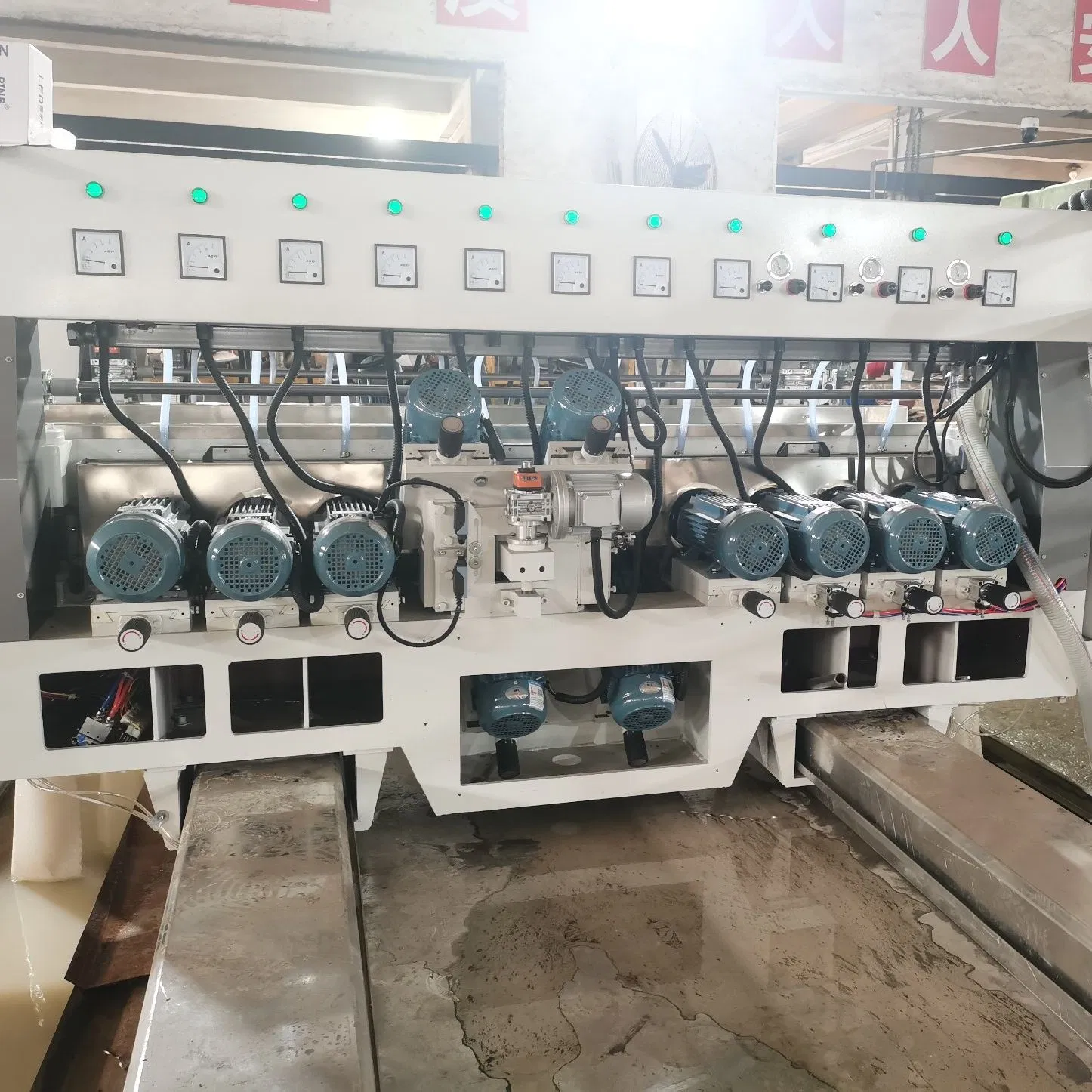 High Precision Flat Glass Double Edger Machine with 22 Motors