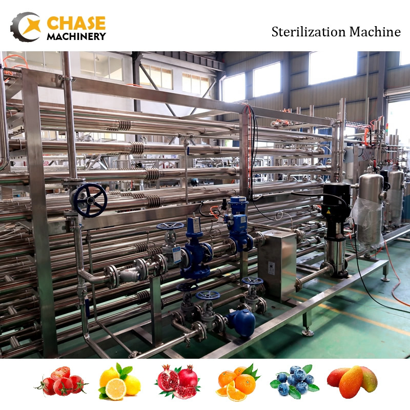 High Thermal Efficiency Tube-in-Tube Uht Juice Concentrate Sterilizer