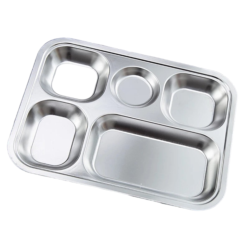 Versatile Stainless Steel Food Trays for Meal Prep and Serving